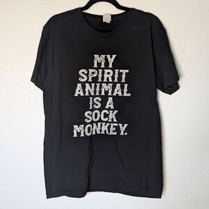 Black Sock Monkey Men's T-Shirt